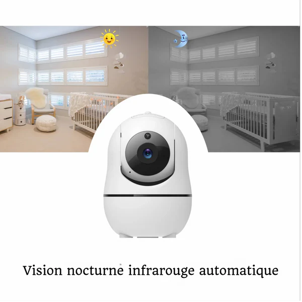 La photo montre la caméra et sa vision nocturne.