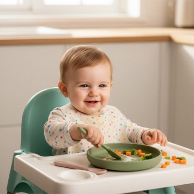 Assiette bebe | Antidérapante Silicone