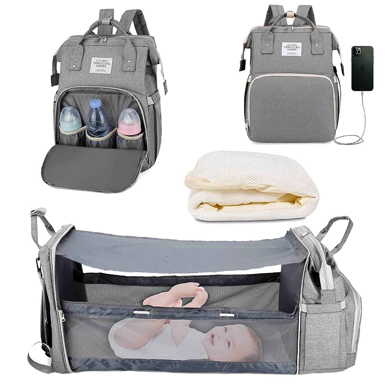Sac à langer portatif | Berceau de voyage BabyNappy™ - bbcadum