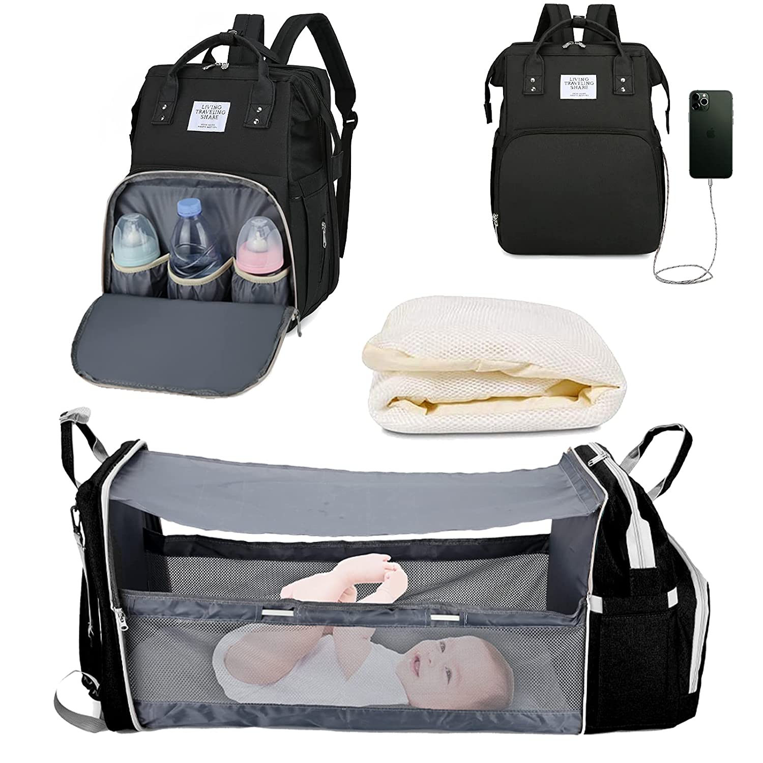 Sac à langer portatif | Berceau de voyage BabyNappy™ - bbcadum