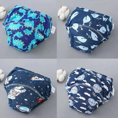 Lot de quatre couches lavables pour bébé - bbcadum