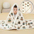 La photo montre un enfant recouvert de sa douce couverture aux motifs d&