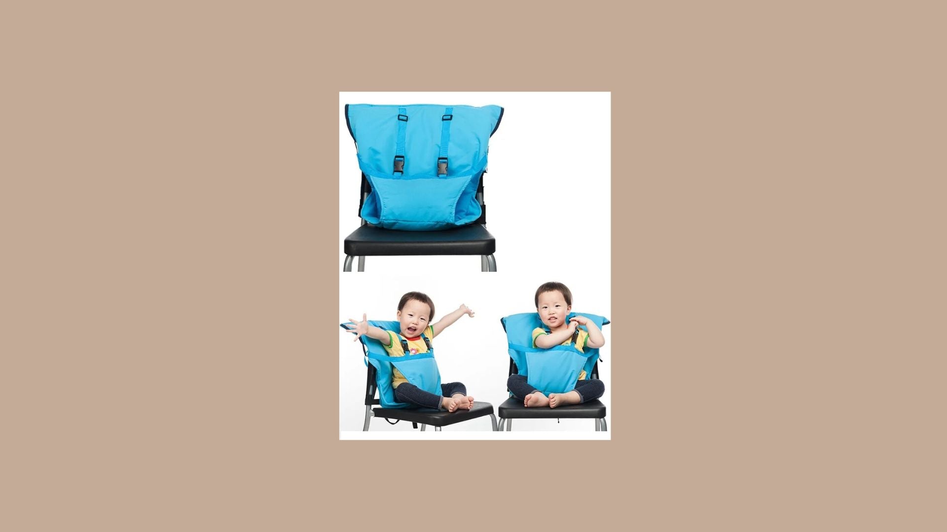 Harnais de voyage Siège de harnais de sécurité portable Accessoire de chaise  pour bébé (baifus)