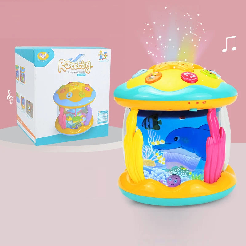 Photo montrant le jouet sonore et musical &quot;Projecteur&quot;de la gamme Montessori distrbué par bbcadum.