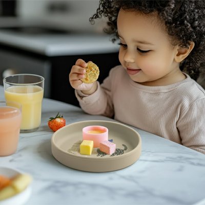 Assiette bebe | Antidérapante Silicone